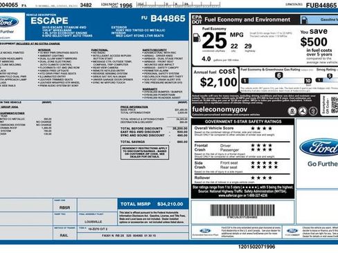 Used 2015 Ford Escape Titanium AWD/4WD image 31