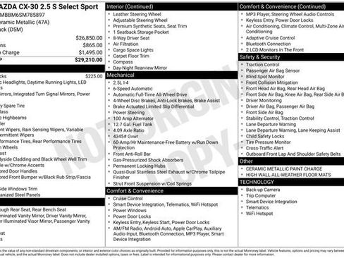 Used 2025 MAZDA CX-30 AWD 2.5 S w/ Select Sport Pkg image 6