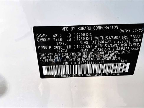 New 2025 Subaru Outback Premium image 18