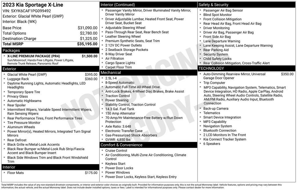 Used 2023 Kia Sportage X-Line w/ X-Line Premium Package AWD/4WD image 40