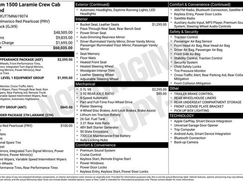 Used 2021 RAM 1500 Laramie w/ Sport Appearance Package AWD/4WD image 6