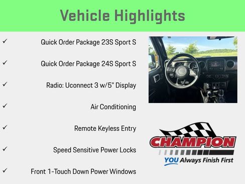 Used 2019 Jeep Wrangler Sport AWD/4WD image 6