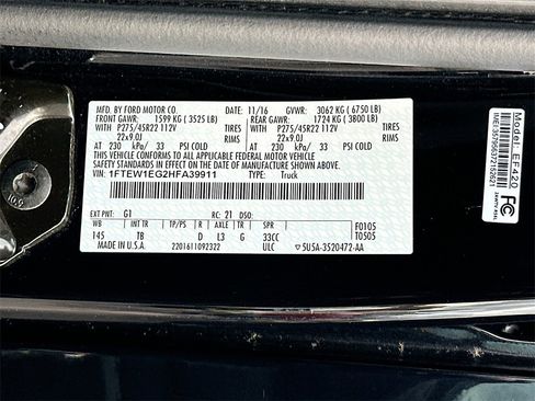 Certified 2017 Ford F150 Limited w/ Trailer Tow Package image 27