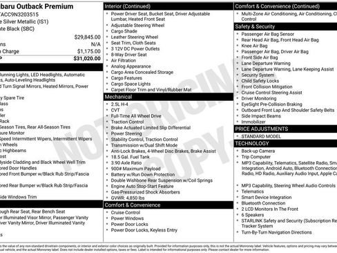 Used 2022 Subaru Outback Premium image 33