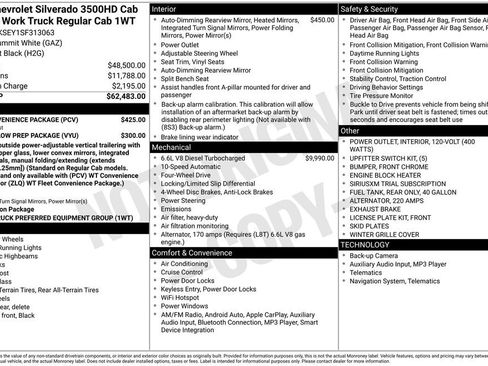 New 2025 Chevrolet Silverado 3500 W/T w/ WT Convenience Package AWD/4WD image 5