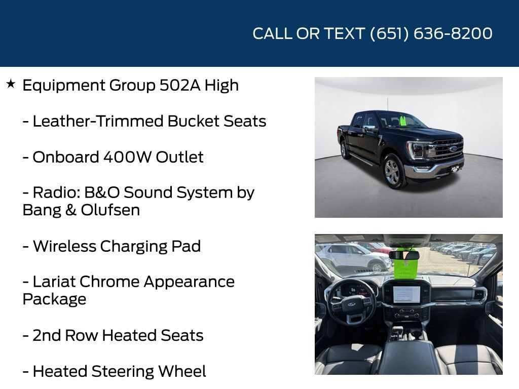 Used 2022 Ford F150 Lariat w/ Equipment Group 502A High AWD/4WD image 10