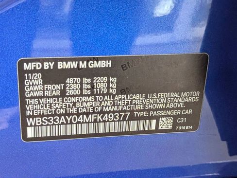 Used 2021 BMW M3 Competition image 19