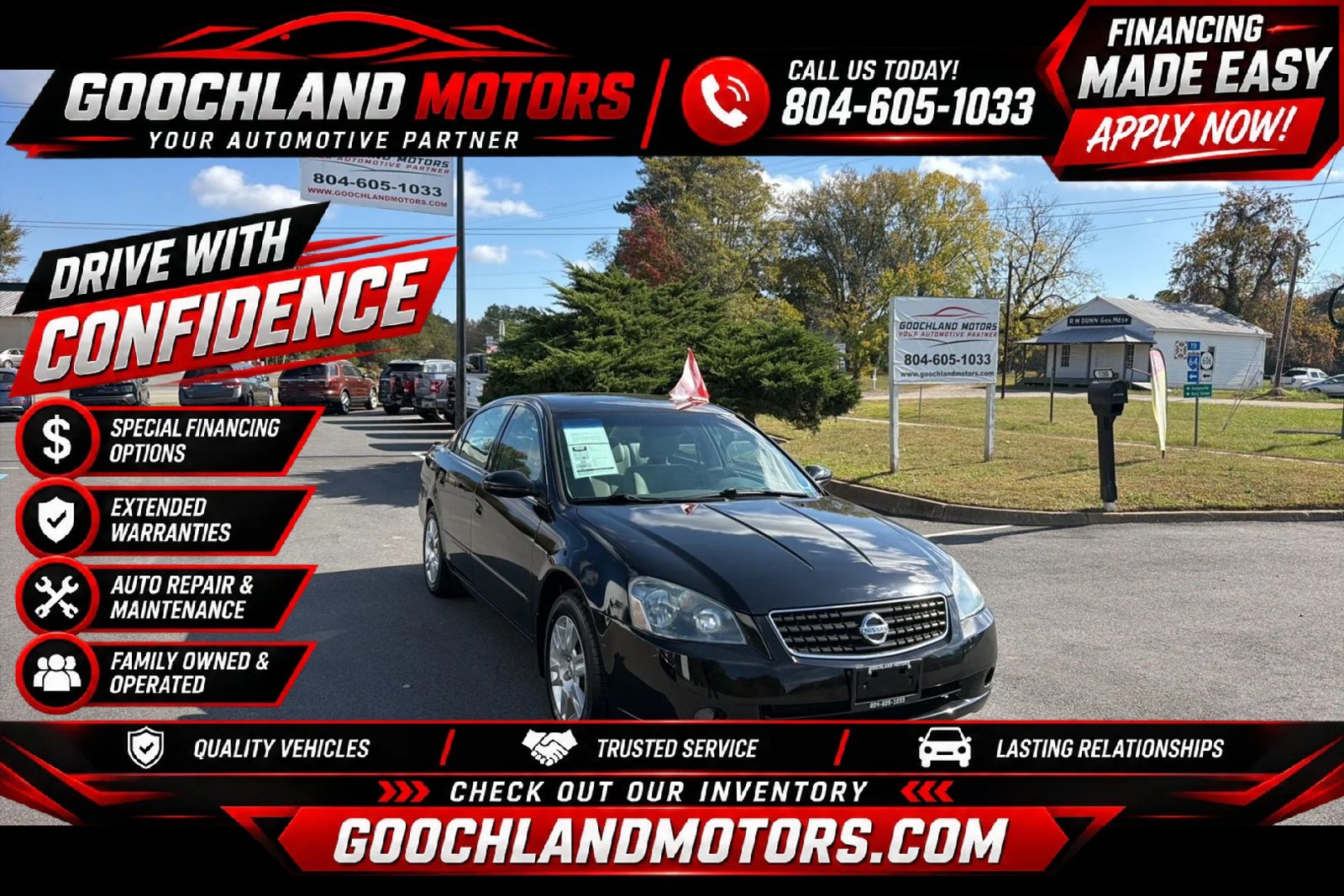 Used 2005 Nissan Altima 2.5 S w/ (S02) Side Airbags Pkg FWD image 1