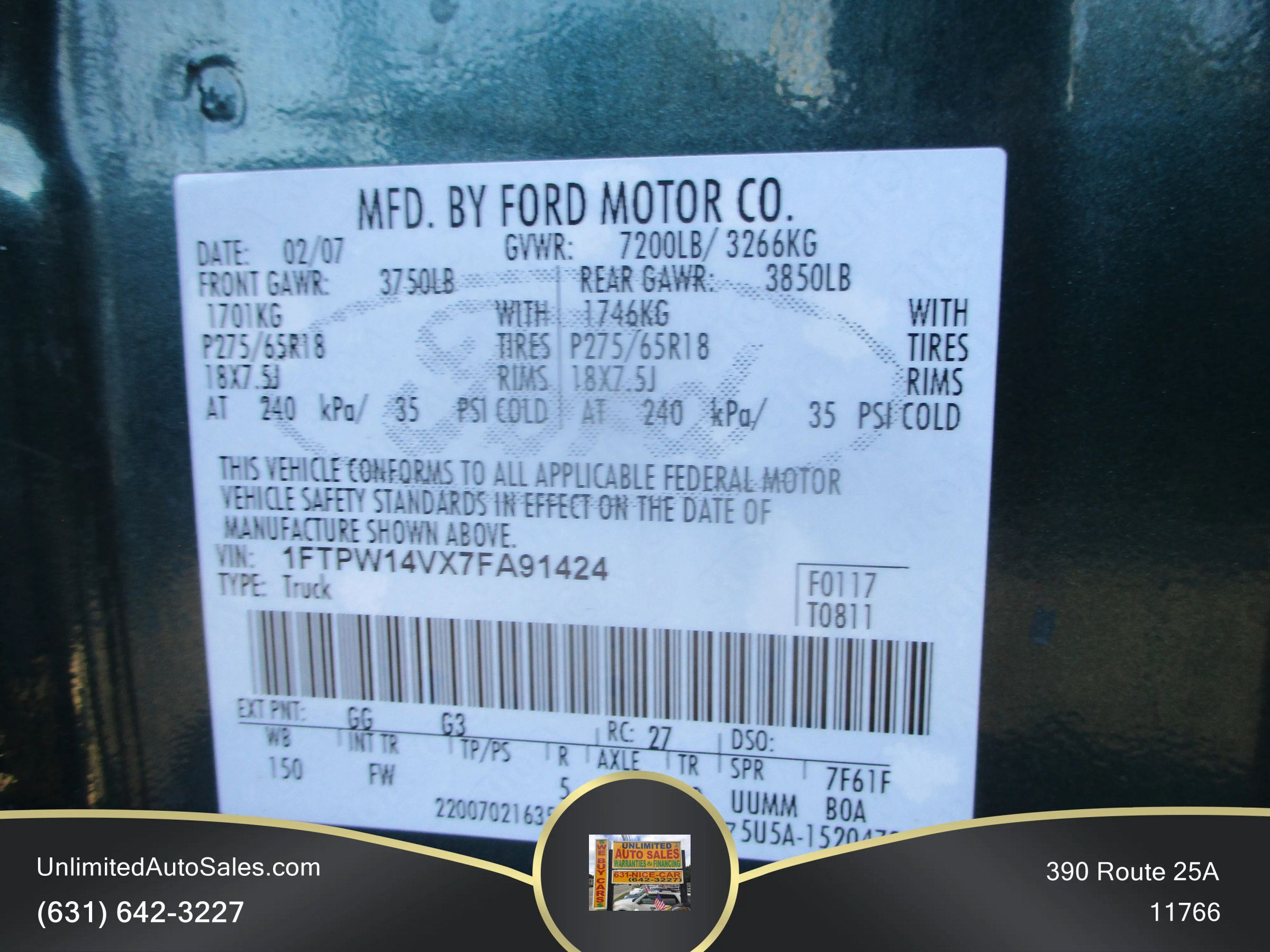Used 2007 Ford F150 XLT AWD/4WD image 17