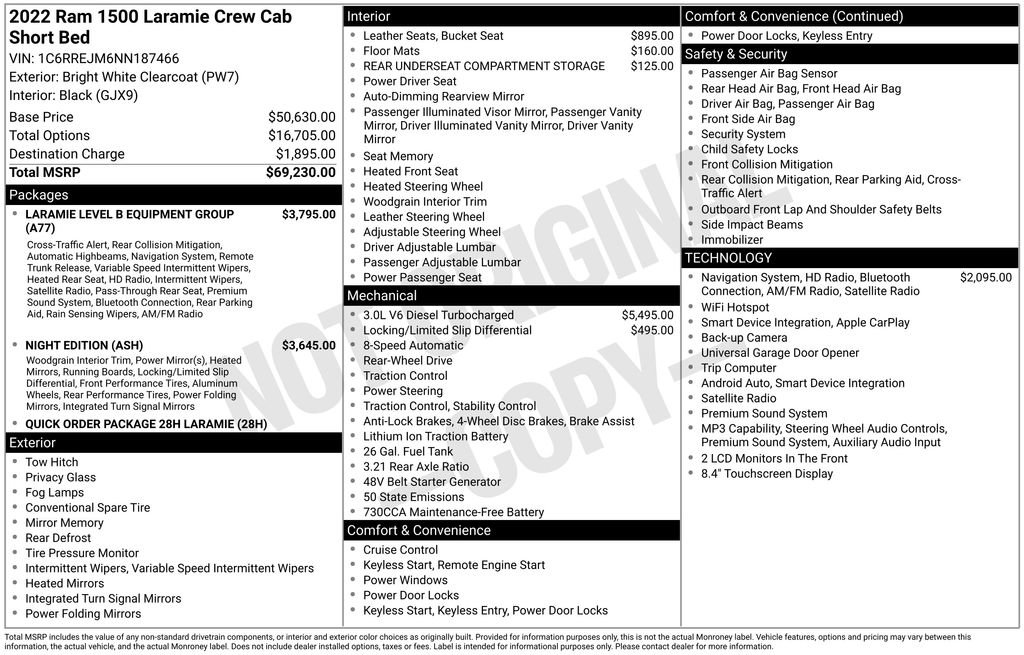 Used 2022 RAM 1500 Laramie RWD image 6