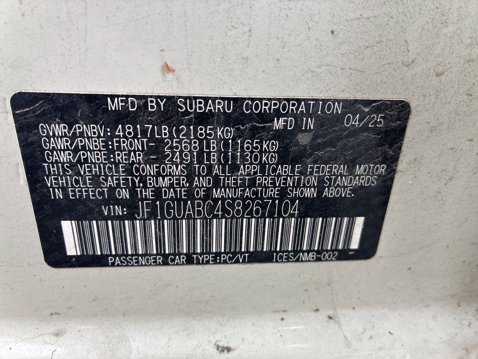 Certified 2025 Subaru Impreza 2.0i AWD/4WD image 13