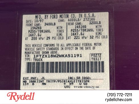 Used 1998 Ford F150 Lariat image 22