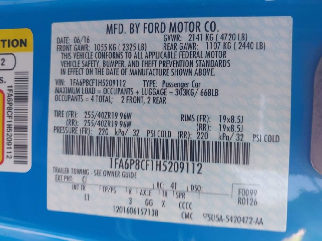 Used 2017 Ford Mustang GT Premium w/ Equipment Group 401A RWD image 13