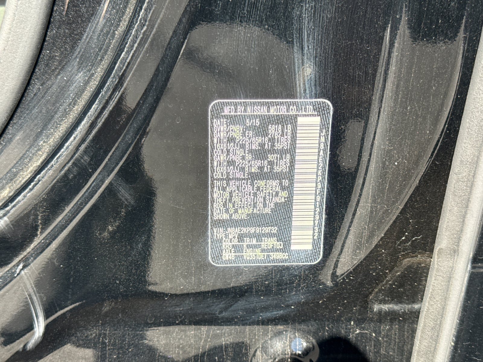 Used 2015 Nissan Quest S FWD image 5