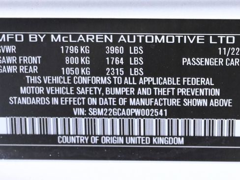 Used 2023 McLaren GT RWD image 27