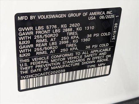 New 2026 Volkswagen Atlas Cross Sport SE AWD/4WD image 17