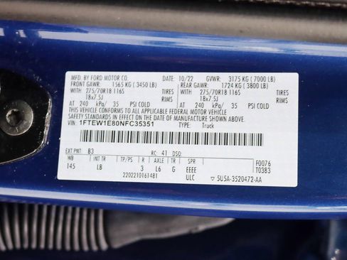 Used 2022 Ford F150 Tremor w/ Equipment Group 401A Mid AWD/4WD image 37