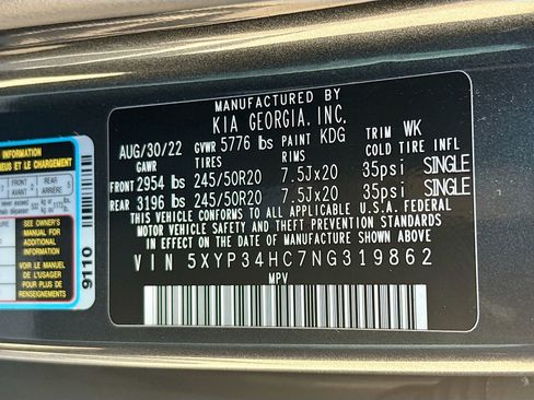 Used 2022 Kia Telluride EX w/ EX Premium Package image 34