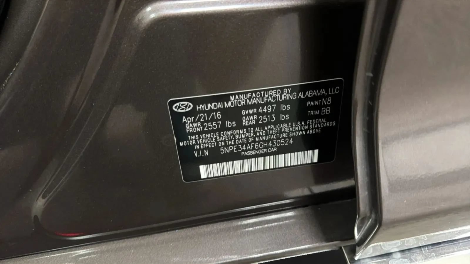 Used 2016 Hyundai Sonata Limited w/ Option Group 04 FWD image 30