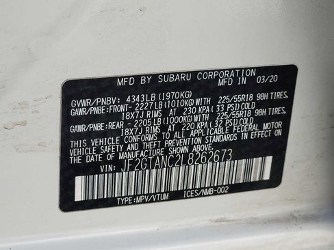 Used 2020 Subaru Crosstrek 2.0i Limited w/ Moonroof Package w/Navigation image 27