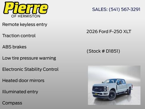 New 2026 Ford F250 XLT w/ XLT Premium Package AWD/4WD image 6