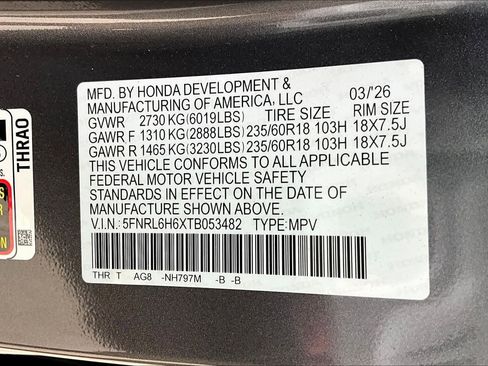 New 2026 Honda Odyssey EX-L image 21