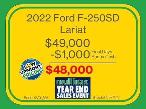 Certified 2022 Ford F250 Lariat w/ Chrome Package image 3