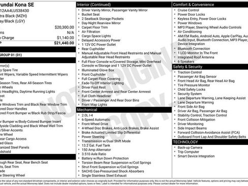 Used 2020 Hyundai Kona SE image 11