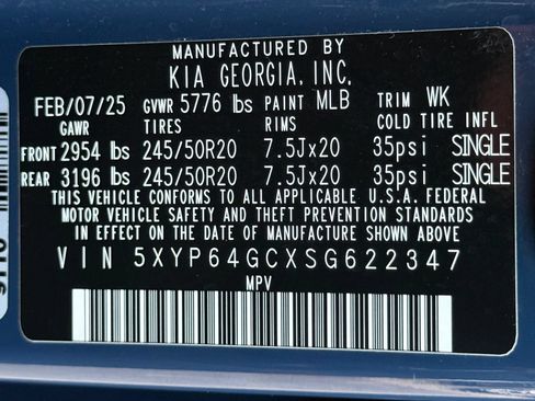 Used 2025 Kia Telluride S FWD image 49