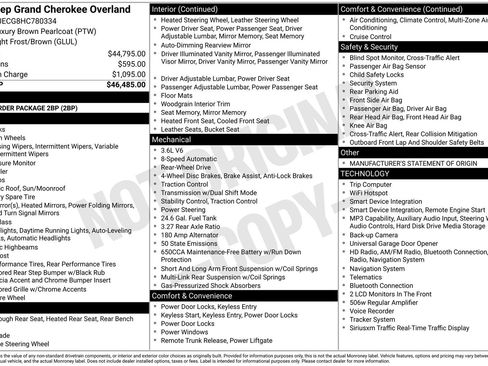 Used 2017 Jeep Grand Cherokee Overland RWD image 19