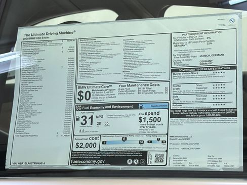 New 2026 BMW 330i Sedan w/ Convenience Package RWD image 29