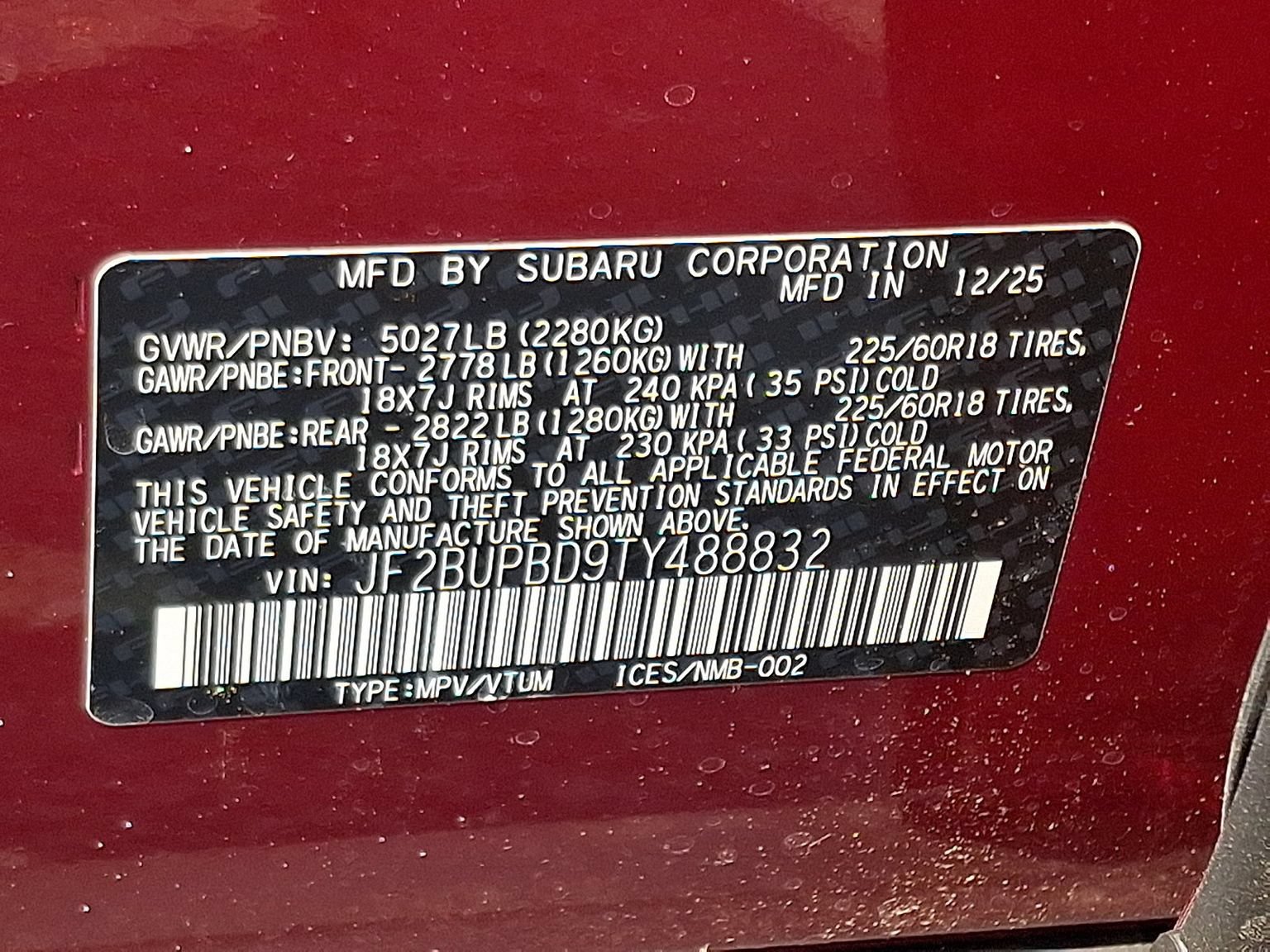 New 2026 Subaru Outback Premium AWD/4WD image 12