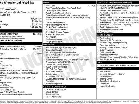 Certified 2022 Jeep Wrangler Unlimited Sahara w/ Cold Weather Group image 7