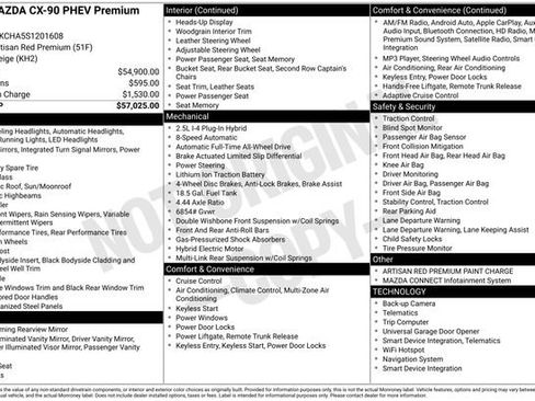 Certified 2025 MAZDA CX-90 Plug-In Hybrid w/Premium Sport image 5
