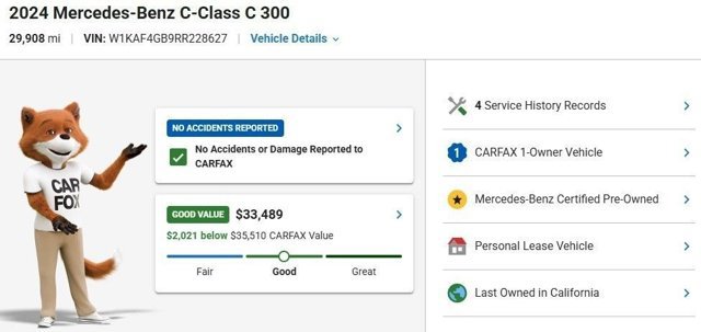 Certified 2024 Mercedes-Benz C 300 Sedan image 3