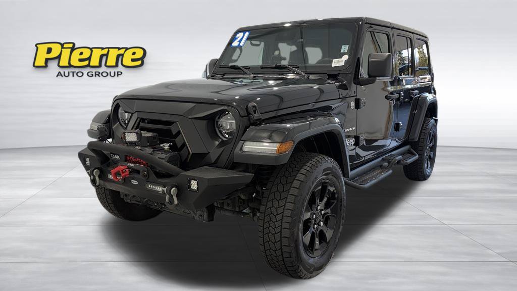 Used 2021 Jeep Wrangler Unlimited Sahara w/ Uconnect 4C Nav & Sound Group AWD/4WD 360° Tour