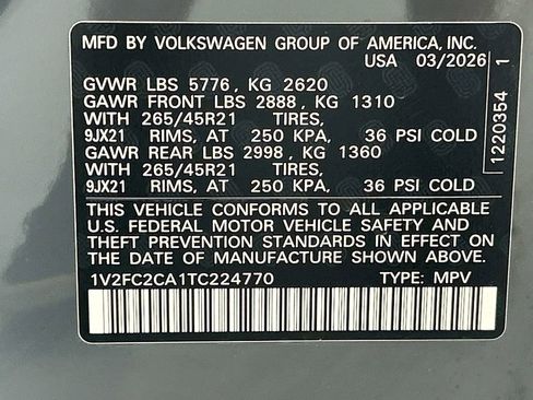 New 2026 Volkswagen Atlas Cross Sport SEL Premium R-Line AWD/4WD image 34