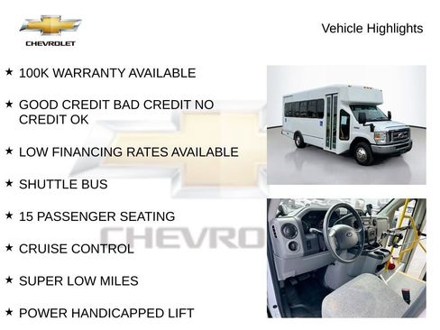 Used 2016 Ford E-450 and Econoline 450 Super Duty w/ Shuttle Bus Prep Package RWD image 33