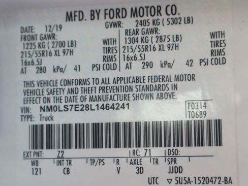 Used 2020 Ford Transit Connect XL FWD image 47