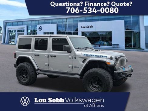 Used 2021 Jeep Wrangler Unlimited Rubicon 4xe w/ Steel Bumper Group AWD/4WD image 1
