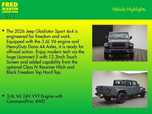 New 2026 Jeep Gladiator Sport image 7