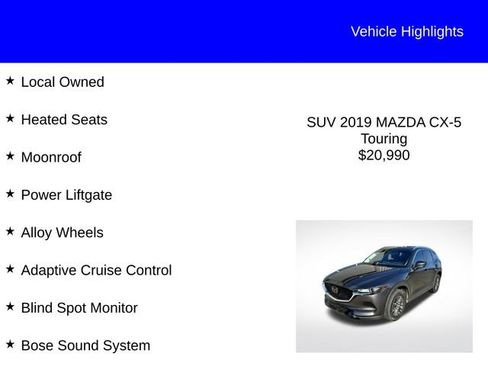 Used 2019 MAZDA CX-5 Touring FWD image 2