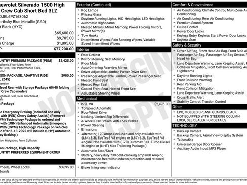 Certified 2023 Chevrolet Silverado 1500 High Country w/ High Country Premium Package AWD/4WD image 42