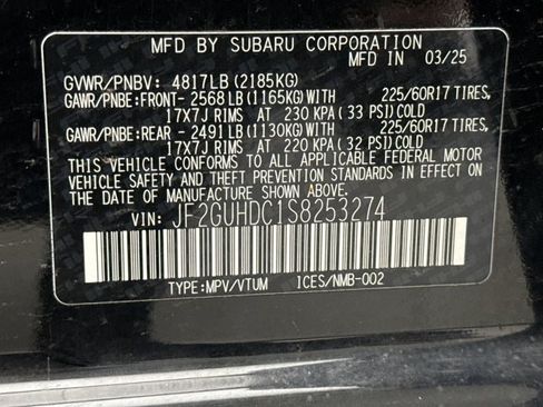 Used 2025 Subaru Crosstrek 2.5i Premium AWD/4WD image 21