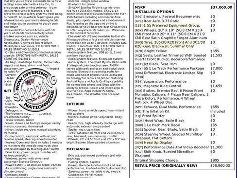 Used 2018 Chevrolet Camaro SS image 1