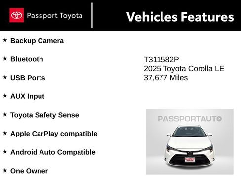 Used 2025 Toyota Corolla LE FWD image 10