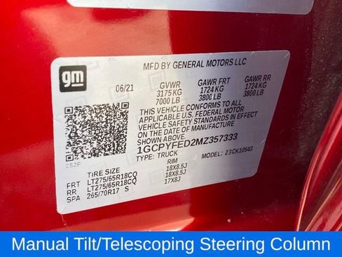 Certified 2021 Chevrolet Silverado 1500 LT Trail Boss w/ Bed Protection Package image 24