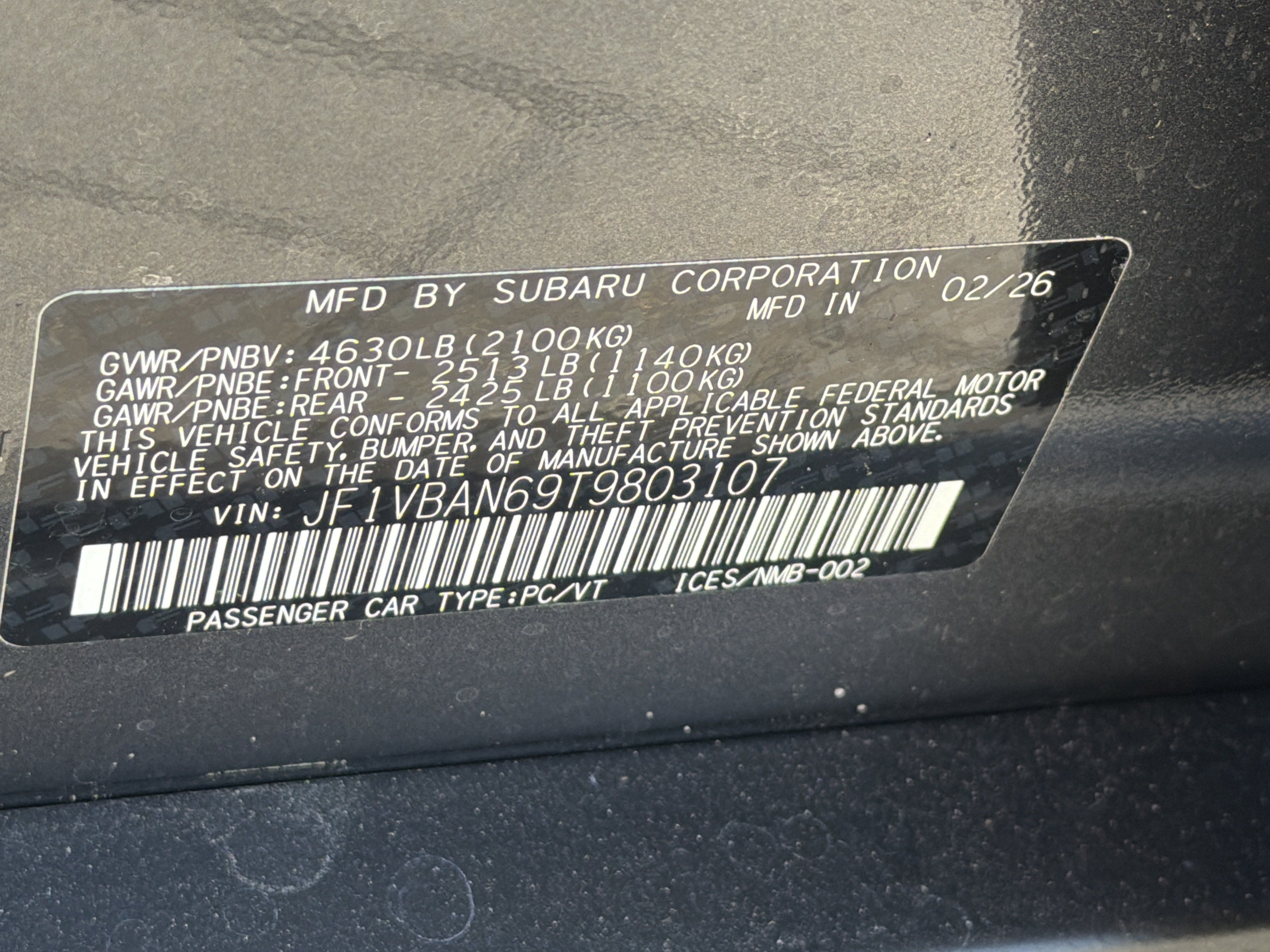 New 2026 Subaru WRX Limited AWD/4WD image 35
