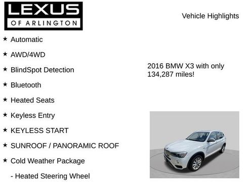 Used 2016 BMW X3 xDrive28i AWD/4WD image 8