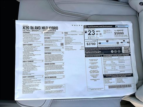 New 2026 Volvo XC90 B6 Ultra w/ Protection Package image 37